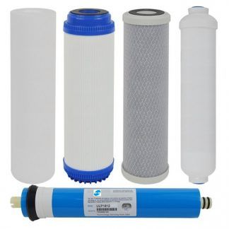 All Made In USA - Juego completo de filtros de agua de reemplazo de ósmosis  inversa 5 piezas con membrana Filmtec 50 GPD